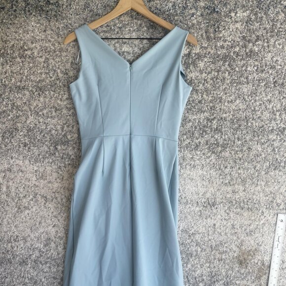 Alex Evenings Dress Womens 6 Sleeveless Maxi Gown Ruched Beaded Formal Elegant - Picture 5 of 8